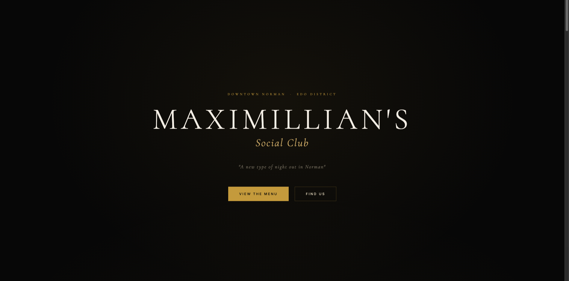 Maximillian's Social Club template preview